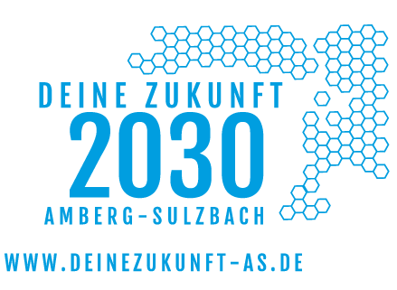 Logo Leitbild Deine Zukunft 2030. Amberg-Sulzbach