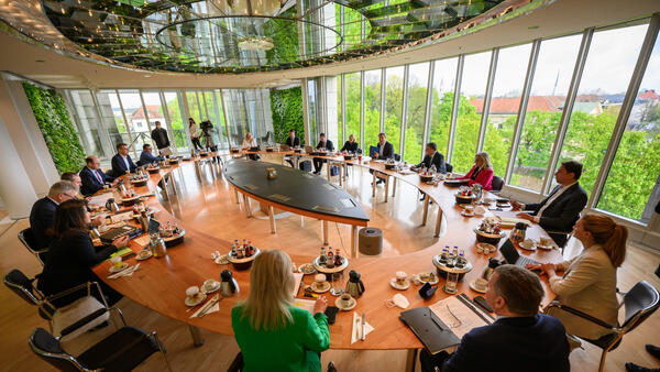 Kabinettssitzung am 26. April 2022 in der Bayerischen Staatskanzlei