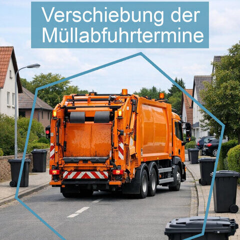 Verschiebung der M&uuml;llabfuhrtermine