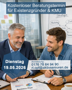 Wirtschaftsf&ouml;rderung: Sprechtag AktivSenioren Mai 2026