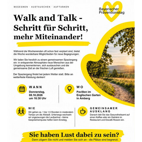 Plakat Walk and Talk 2026